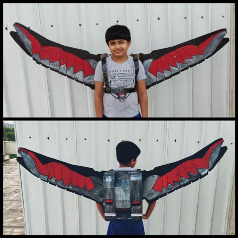 How to make Avengers Falcon Wings with Cardboard - by Sparsh Hacks | Superhero crafts, Avengers ...