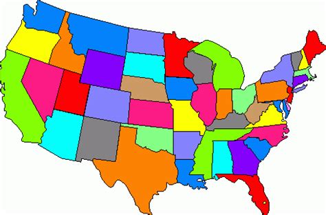 United States Map Clip Art : States United Clip Map Clipart Vector America Regions Cliparts ...