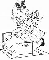 Printable Doll Coloring Pages sketch template