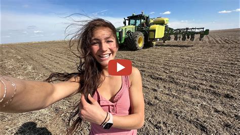 Laura Farms -- Last Day of Planting Corn -- Laura using John Deere ...