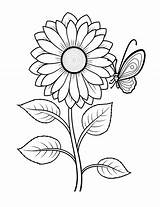 flower coloring Pages Flower Printable Kids sketch template