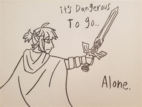 It's Dangerous to go Alone by CrimKat on DeviantArt