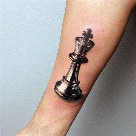 60 Epic King Chess Piece Tattoo Designs for Men [2023 Guide]