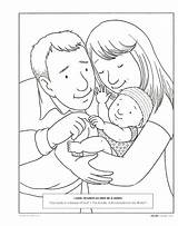Happy Clean Living Primary 2 Lesson 3  Baby coloring Pages Family sketch template
