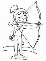 Archer Coloring Pages sketch template