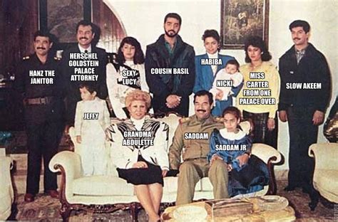 Saddam Hussein and family, portrait, 1980 something. - AR15.COM