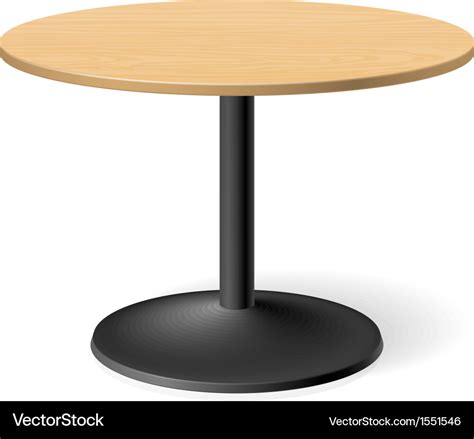 Round table Royalty Free Vector Image - VectorStock