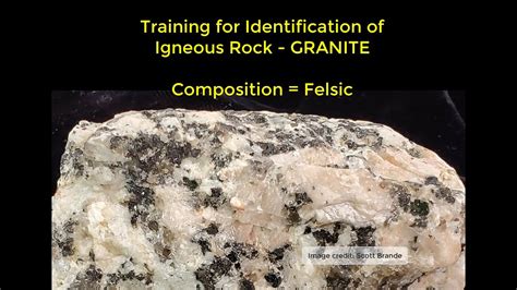 Identification Igneous Rock Granite Felsic - YouTube