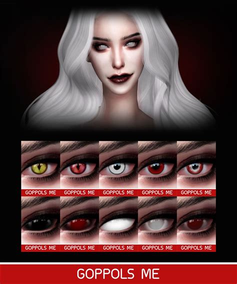 GPME Holloween Eyes 10 Swatches Download Thanks for all CC creators Thank for support me Hope ...