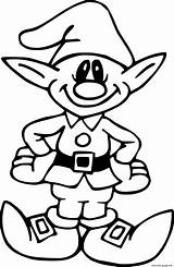 Big Ears Elf Coloring Page Printable sketch template