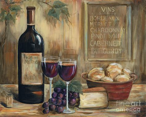 Wine For Two Painting by Marilyn Dunlap