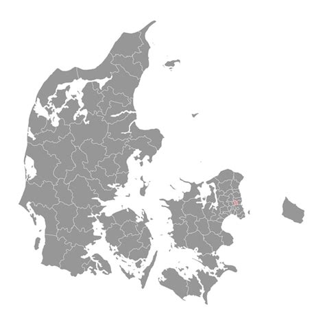 Premium Vector | Gladsaxe Municipality map administrative division of Denmark Vector illustration