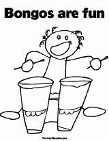 Bongos Are Fun Coloring Page From TwistyNoodlecom  Cool coloring sketch template