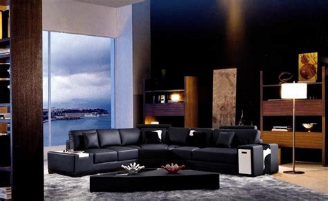 Luxurious Italian Leather Sectional Sofa with Pillows Orlando Florida V2516