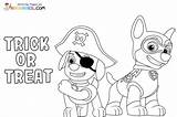Paw Patrol Halloween Coloring Pages sketch template