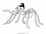 Rosie A bugs life Coloring Page For Kids  Free Bugs Life sketch template