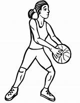 Netball Coloring Pages  Nation sketch template