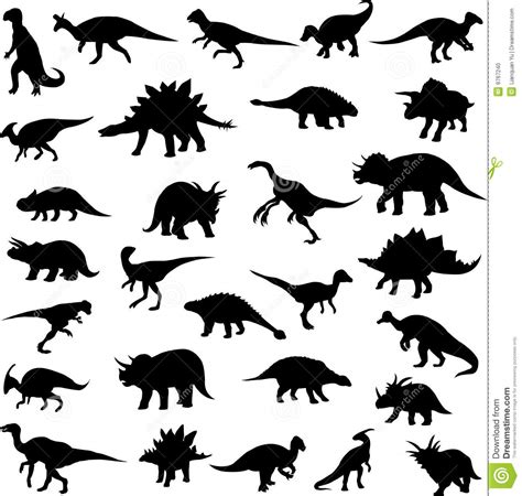 Herbivorous dinosaurs stock vector. Illustration of behemoth - 9767240