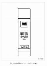 Glue Stick Coloring Pages sketch template