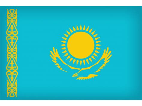 Kazakhstan Large Flag PNG Transparent Image - Freepngdesign.com