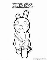 Piggy Book 2 Coloring Pages Roblox  sketch template