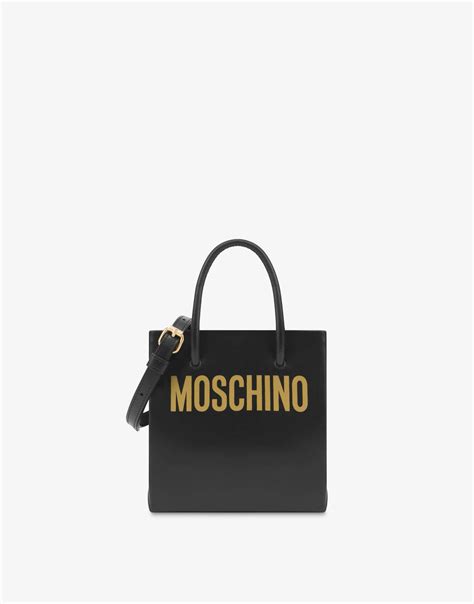 PVC handbag with logo | Moschino Official Store