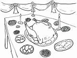 Thanksgiving Dinner Coloring Pages At GetColoringscom  Free Printable sketch template