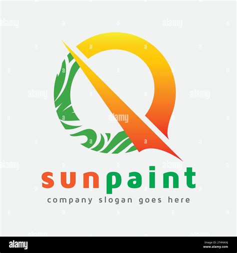 Color painting logo template Royalty Free Vector Image Stock Vector Image & Art - Alamy
