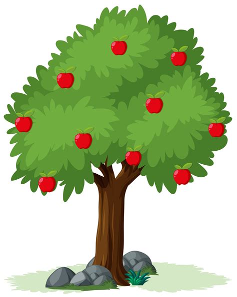 Apple Tree Clip Art Black And White Free