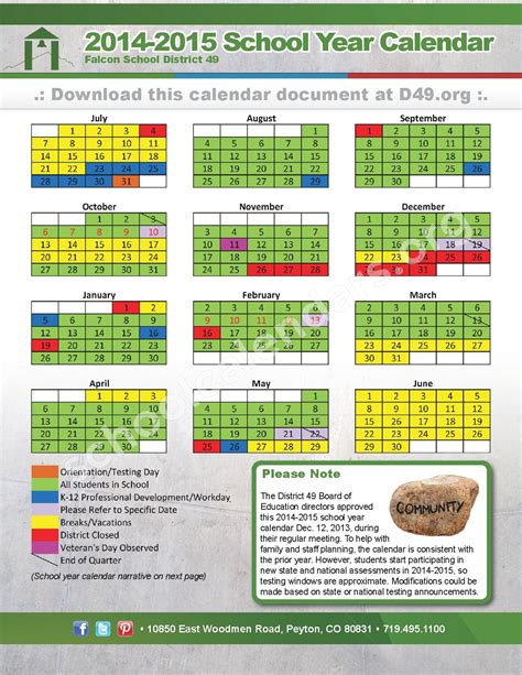 Ridgeview Elementary School Calendars – Colorado Springs, CO