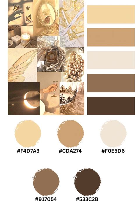 Cottage Core Color Palette, Brown Color Palette, Summer Color Palette, Color Schemes Colour ...