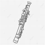 Oboe Sketch Coloring Page sketch template