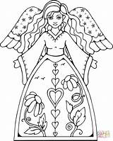 Beautiful Angel coloring page  Free Printable Coloring Pages sketch template