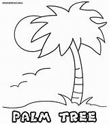 Palm Tree Coloring Pages To Print  Home sketch template