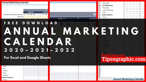 Google Sheets Marketing Calendar Template