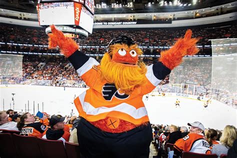 Gritty Philadelphia Flyers Unsigned Orange Jersey Skating, 55% OFF