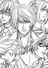 Death Note Coloring Page C Best sketch template