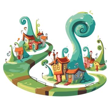 Whoville House Vector, Sticker Clipart Cartoon Fairy Tale Castle ...