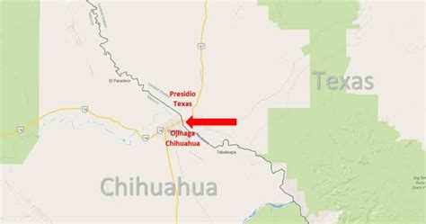 Presidio, Texas - Ojinaga, Chihuahua Border Crossing