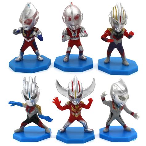 Wholesale 60pcs/lot New 7cm Cartoon Ultraman figure toys Superhero ...