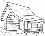 FREE Printable Log Cabin Coloring Page For Kids – SupplyMe sketch template