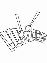 Xylophone Coloring Pages sketch template