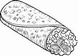 Coloring Pages Of Tacos sketch template