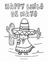 Free Printable Cinco De Mayo Coloring Pages sketch template