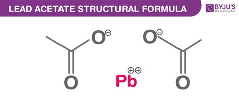 Lead Acetate Formula - Chemical Structure, Properties And Uses