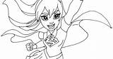 Free Printable super Hero High Coloring Page For Supergirl Below Is My  sketch template