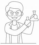 Scientist 10 Coloring Page  Free Printable Pages For Kids sketch template