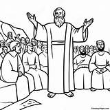 Apostle Paul Preaching Coloring Page  Pagescom sketch template