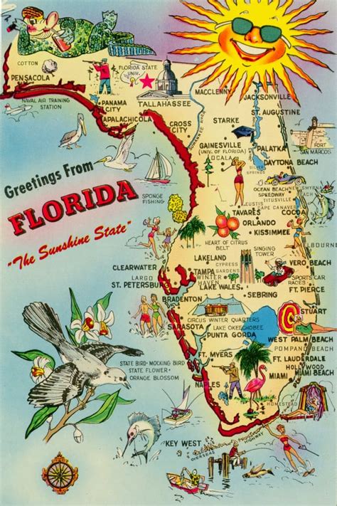 Tourism map of Florida : MapPorn