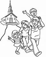 Going To Church Colouring Pages Sketch Coloring Page sketch template